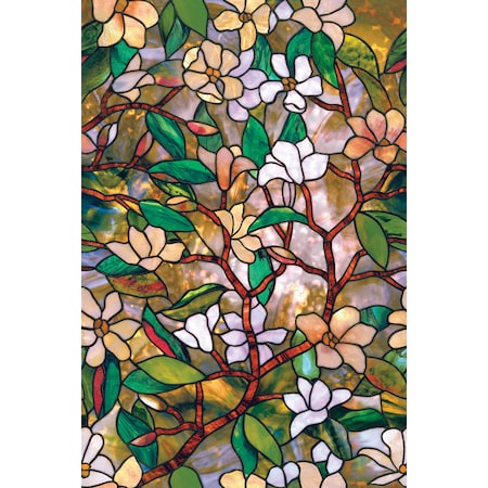 Artscape Artscape Multicolored Magnolia Indoor Window Film 24 in. W X 36 in. L 01-0113